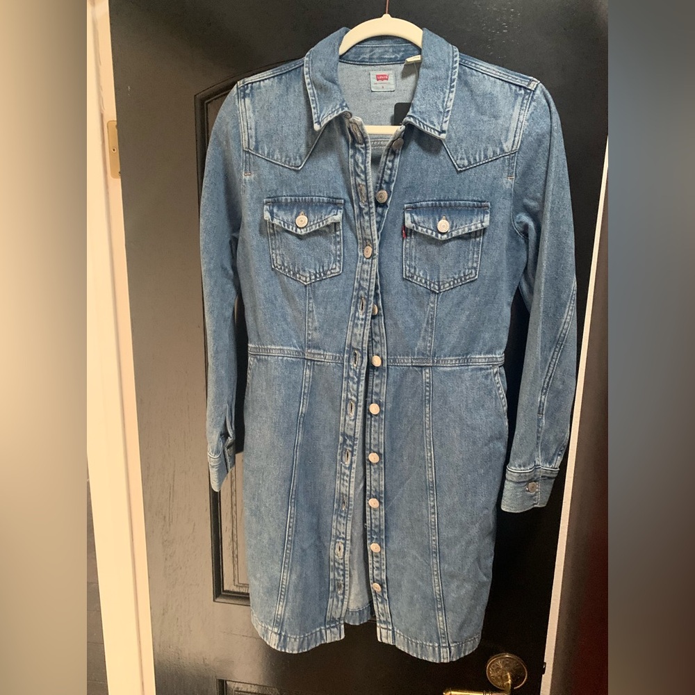 Levi's
Women's Flynn Western Cotton
Denim Dress ‼️ - Picture 5 of 8